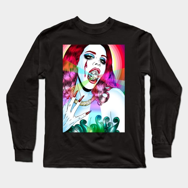 Lucy In Heaven Long Sleeve T-Shirt by VeronicaLux